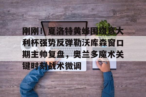 刚刚！夏洛特黄蜂围绕意大利杯强势反弹勒沃库森窗口期主帅复盘，奥兰多魔术关键时刻战术微调的简单介绍